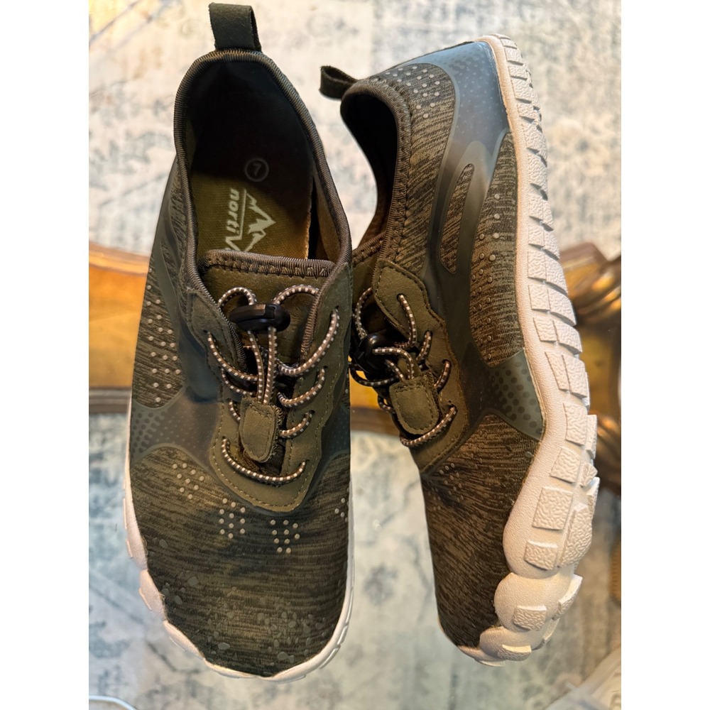 Nortiv 8 Trekman-1 Mens Water Shoes Olive Green Hiking Barefoot Sneaker Size 7